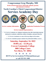 Murphy to host U.S. Service Academy Day Saturday