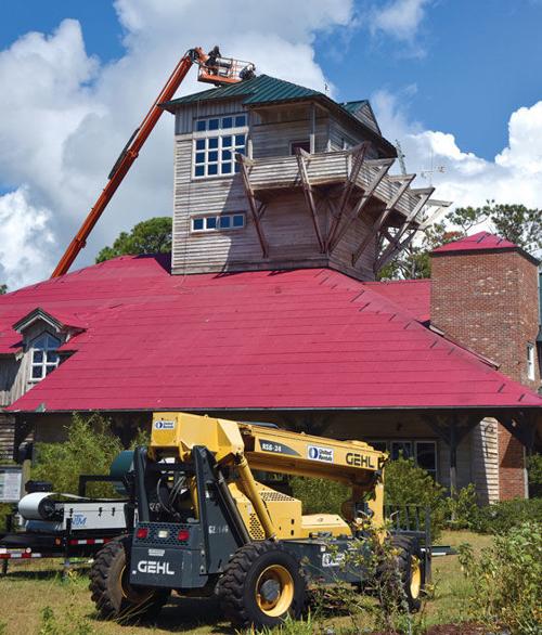 Museum storm repairs continue