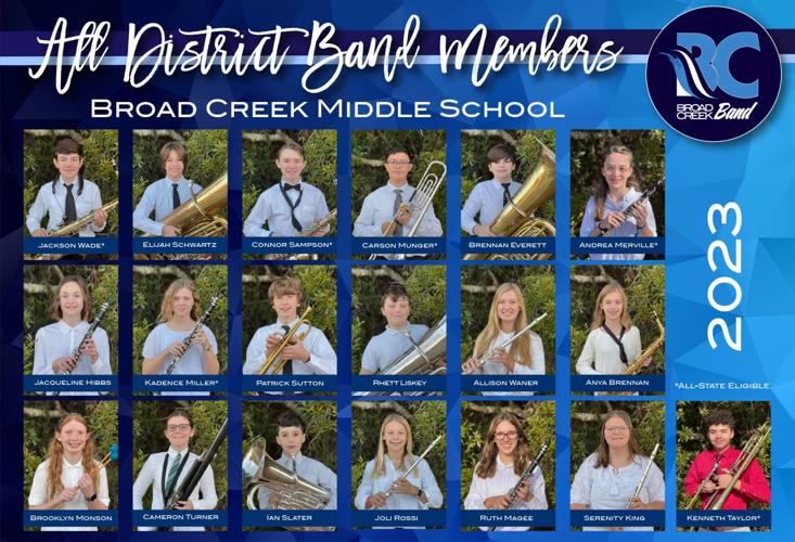 County students shine at NC Eastern All District Band clinic, concert