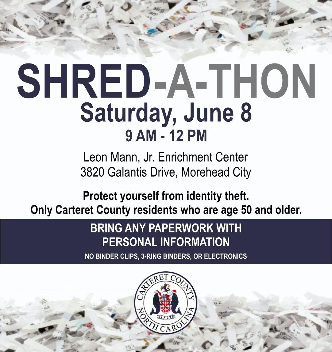 Carteret County Aging Services to host free ShredaThon for seniors