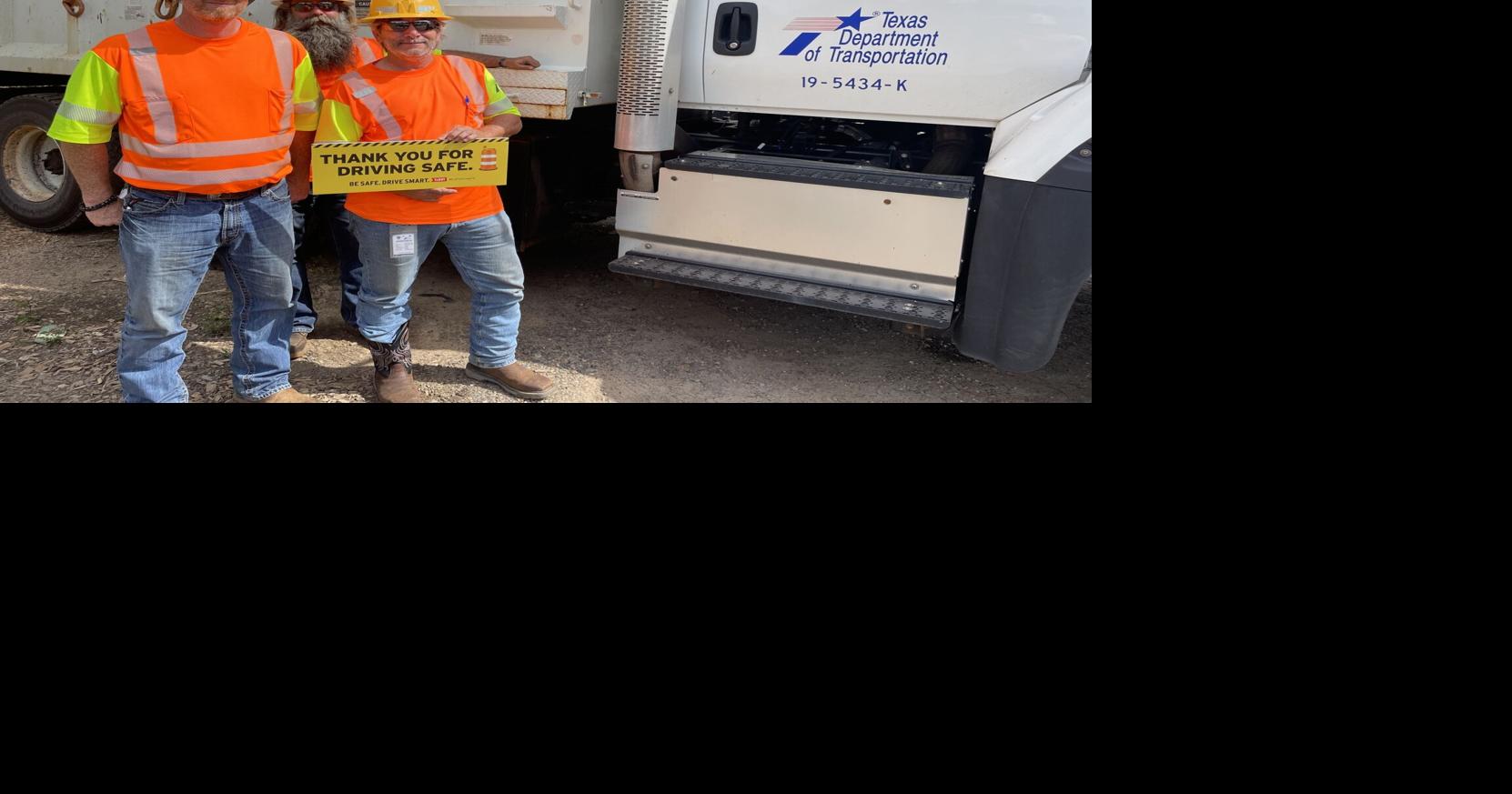 Texas Department of Transportation workers participate in safety campaign