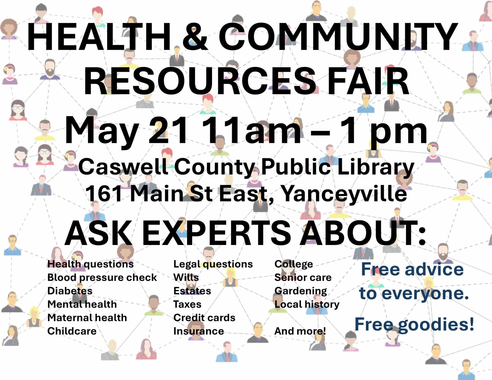 Health Wellness Community Resources Fair at Gunn Memorial Public ...