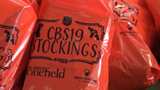 CBS19 Stockings sorted, ready for the holidays