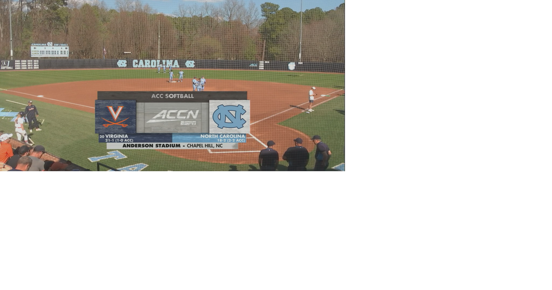 No. 16 Virginia softball drops in extra innings to North Carolina