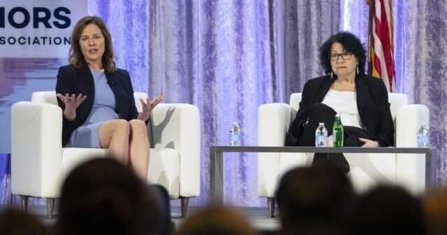 Supreme Court Justices Barrett and Sotomayor ideological opposites