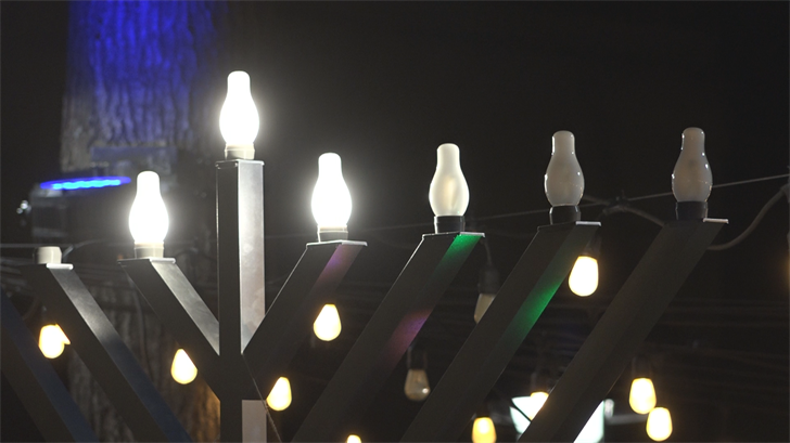 Third night of Hanukkah at the Downtown Mall