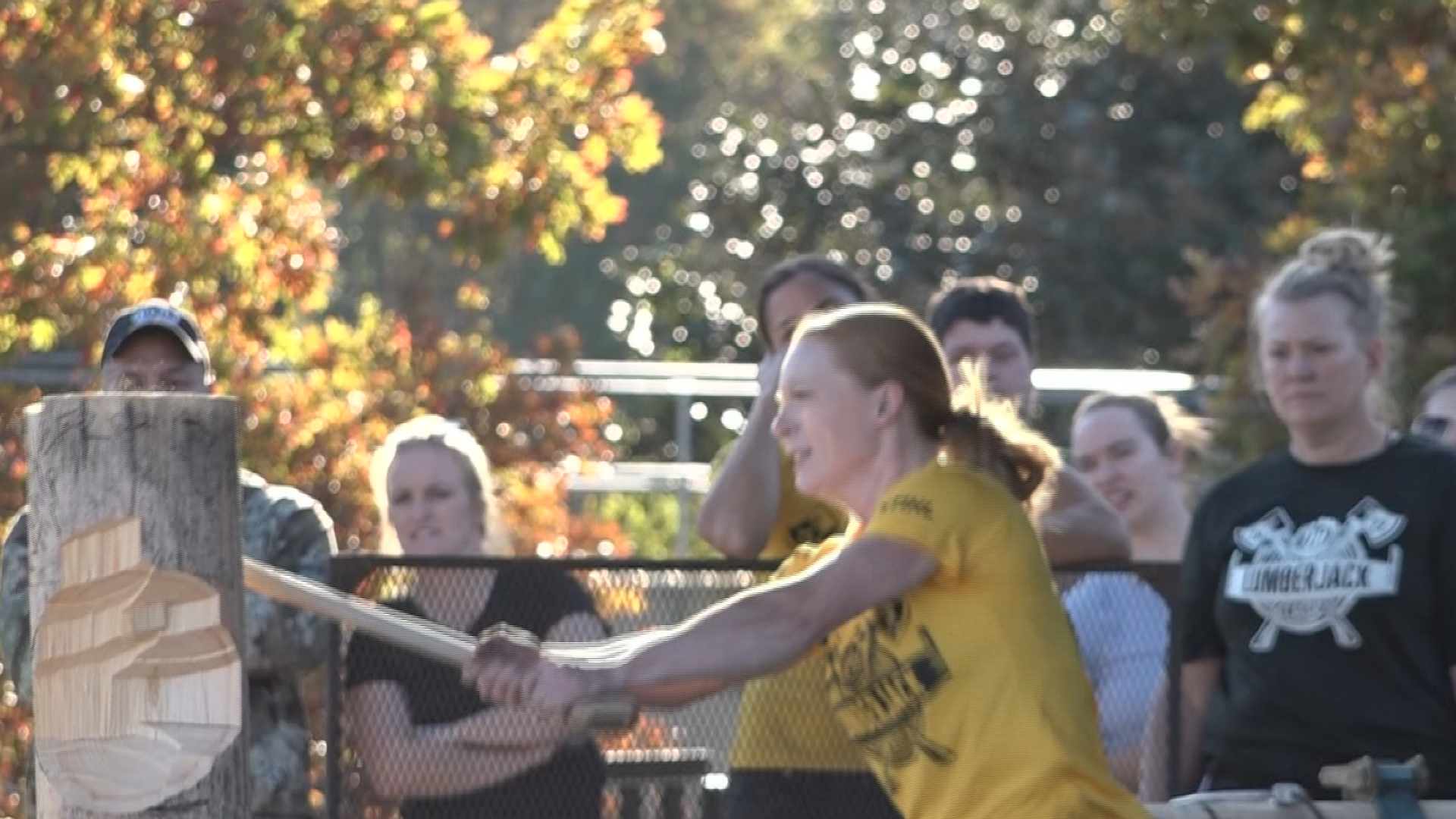 Lumberjack competition at Devils Backbone