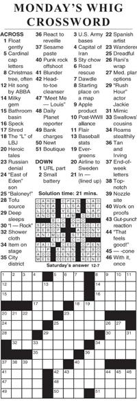 Crosswords cecildaily com