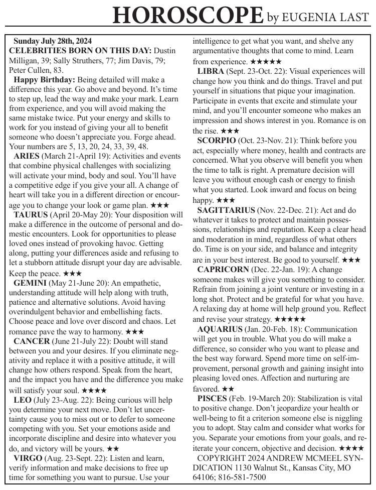 0728 horoscope Horoscopes