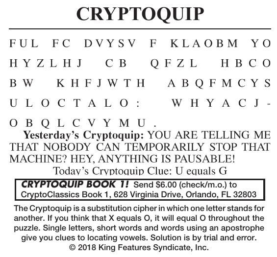 050518 Cryptoquip Cryptoquip