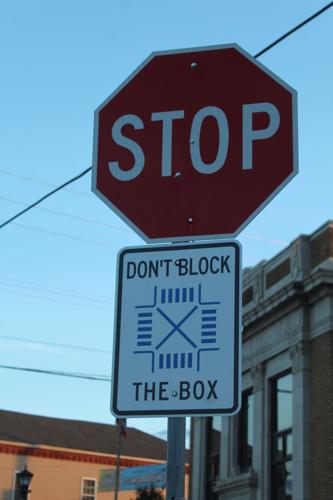 White Box, new stop signs in Rising Sun