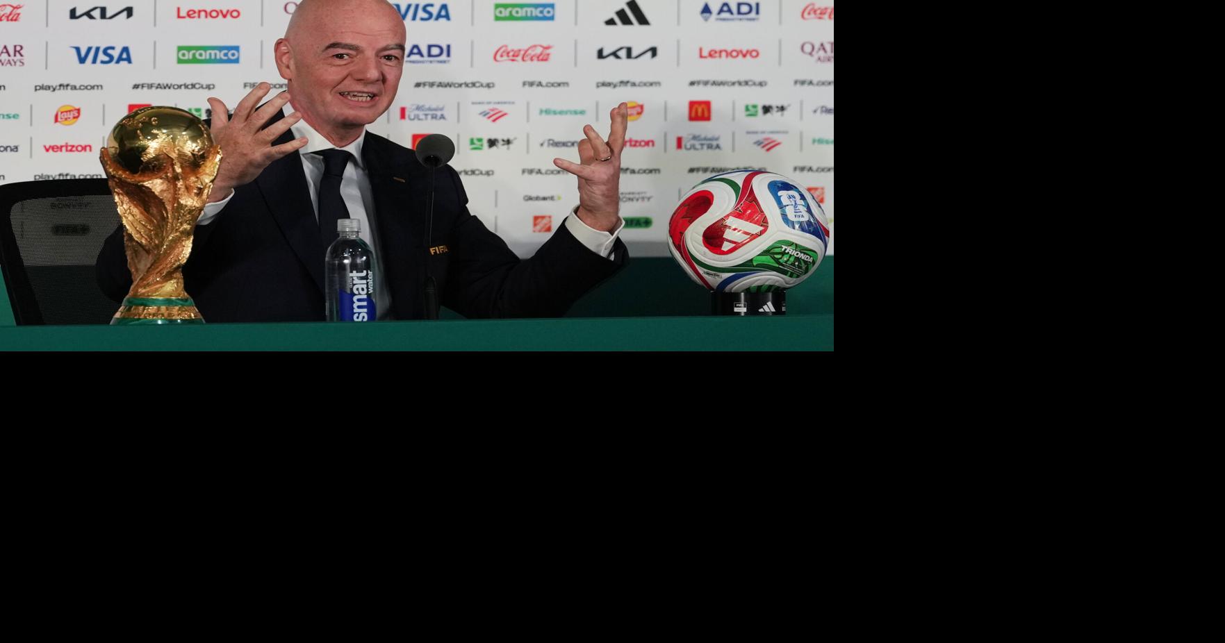 FIFA's Infantino defends World Cup ticket prices, says fans 'should chill' about ref denied US entry