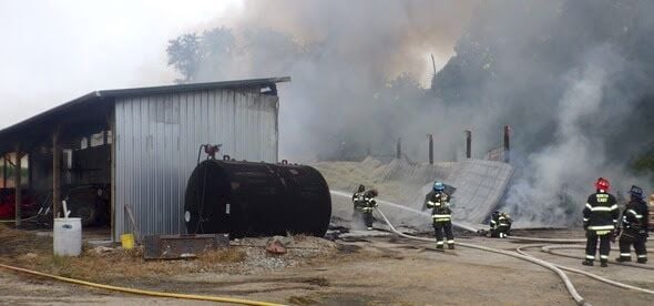 Barn fire near North East causes $400K in damage