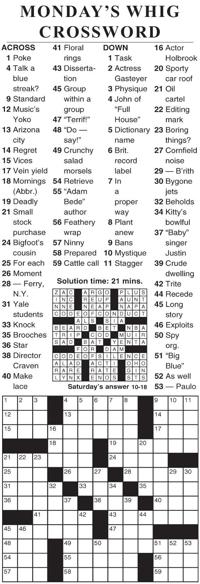 crosswords cecildaily com