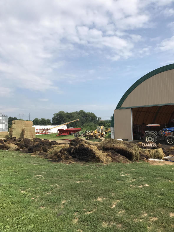 Barn fire near Rising Sun burns hay bales Local News
