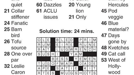 040518 Crossword Crosswords Cecildaily Com