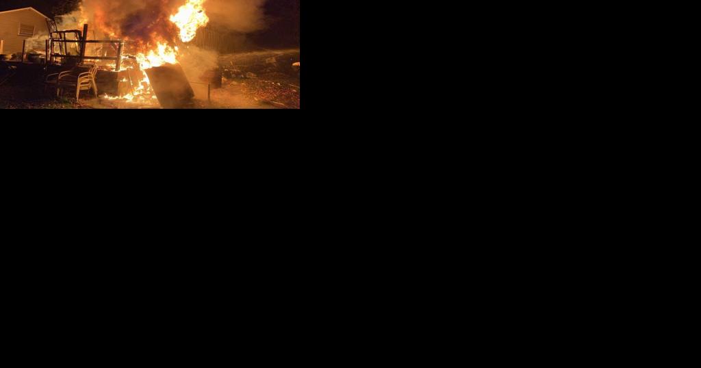 Fire destroys storage building near Elkton - Vimarsana News