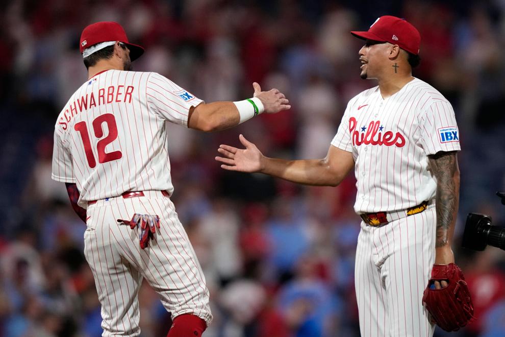 Schwarber’s 44th homer, a grand slam, powers Phillies’ 11-7 comeback win over Astros