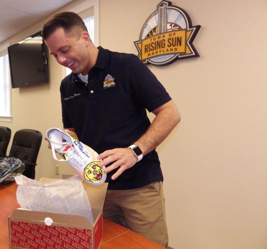 Rising Sun mayor's shoe collection gets local flair Arts and Culture