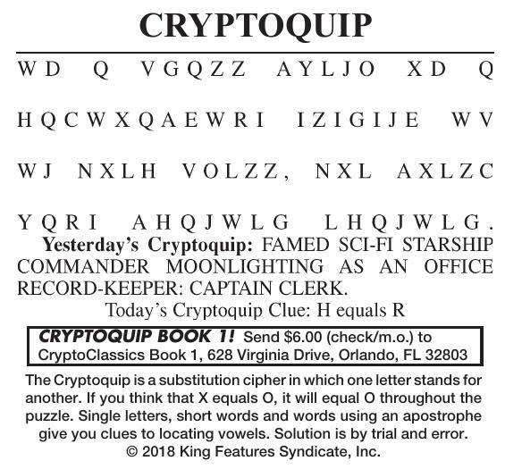 071718 Cryptoquip | Cryptoquip | cecildaily.com