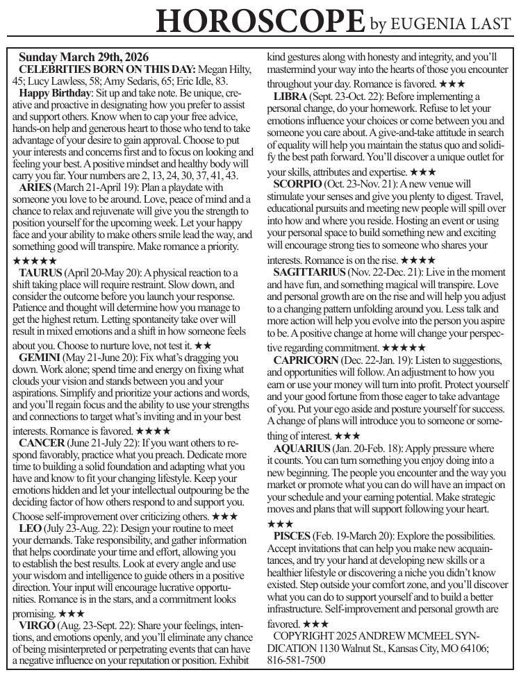 0329 horoscope | Horoscopes | cecildaily.com