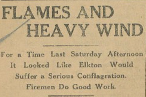 The Cecil Democrat’s headline on April 14,1917