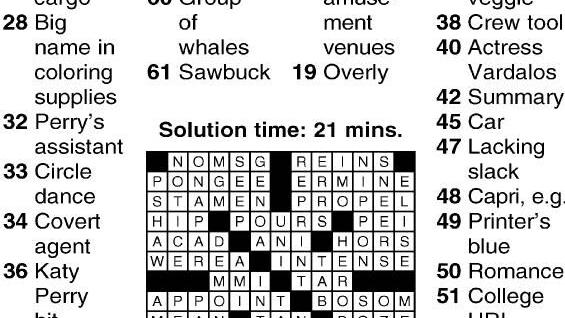 0831 Crossword Crosswords Cecildaily Com