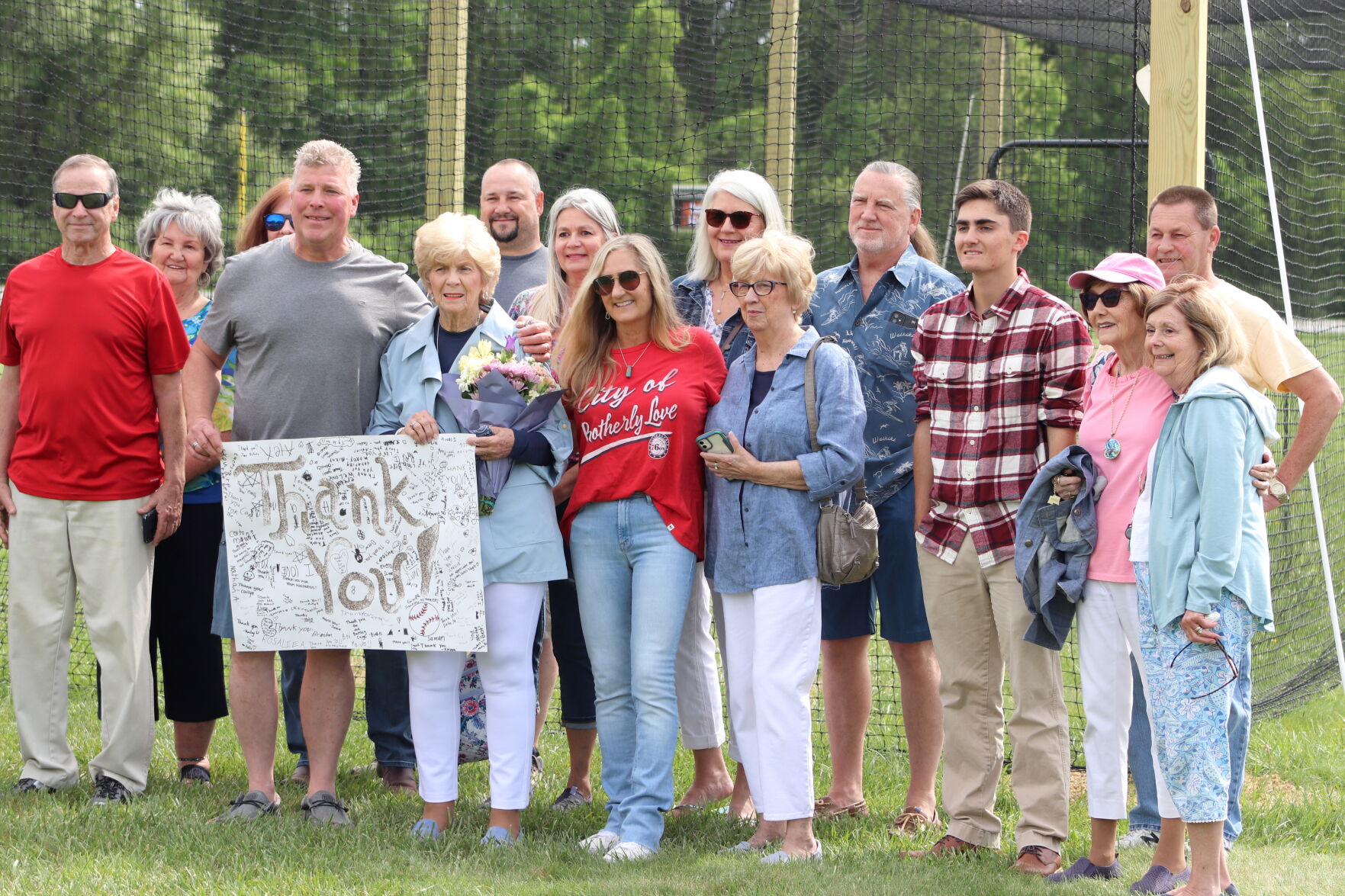 Tri-State Christian Academy unveils new batting cage donated by wife of longtime school supporter