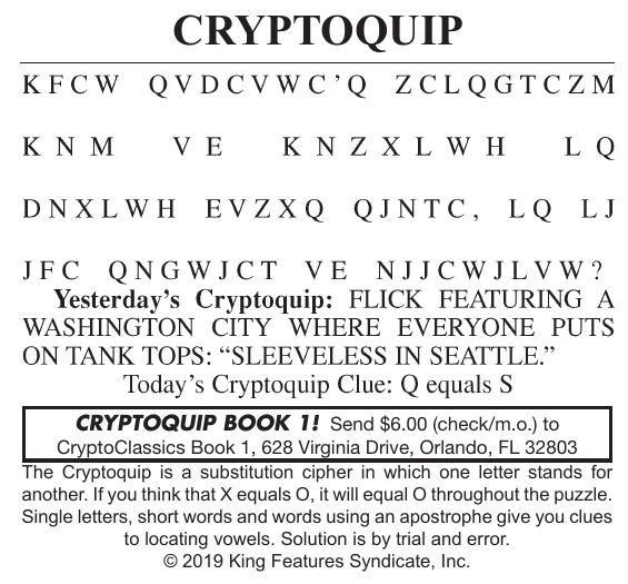 Todays Cryptoquote Printable Printable Word Searches