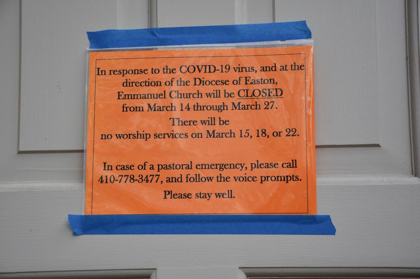 Public library, churches and theaters close due to COVID-19 | APG COVID-19  Coverage | cecildaily.com