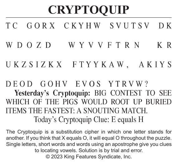 1201 Crypto | Cryptoquip | Cecildaily.com