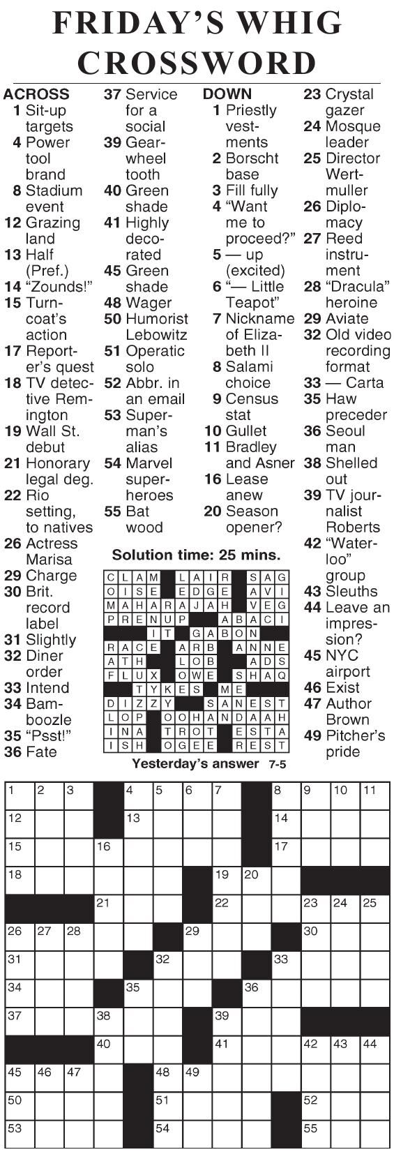 0705 crossword | Crosswords | cecildaily.com