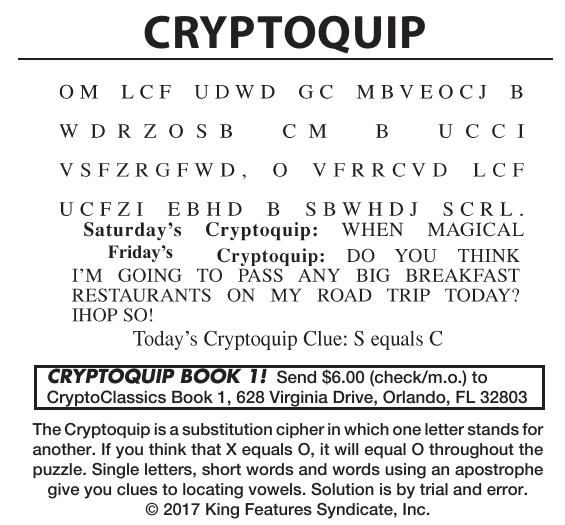 051517 Cryptoquip Cryptoquip Cecildaily