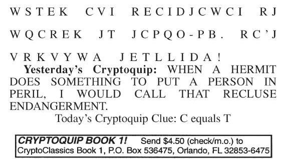 120716 Cryptoquip | Cryptoquip | cecildaily.com