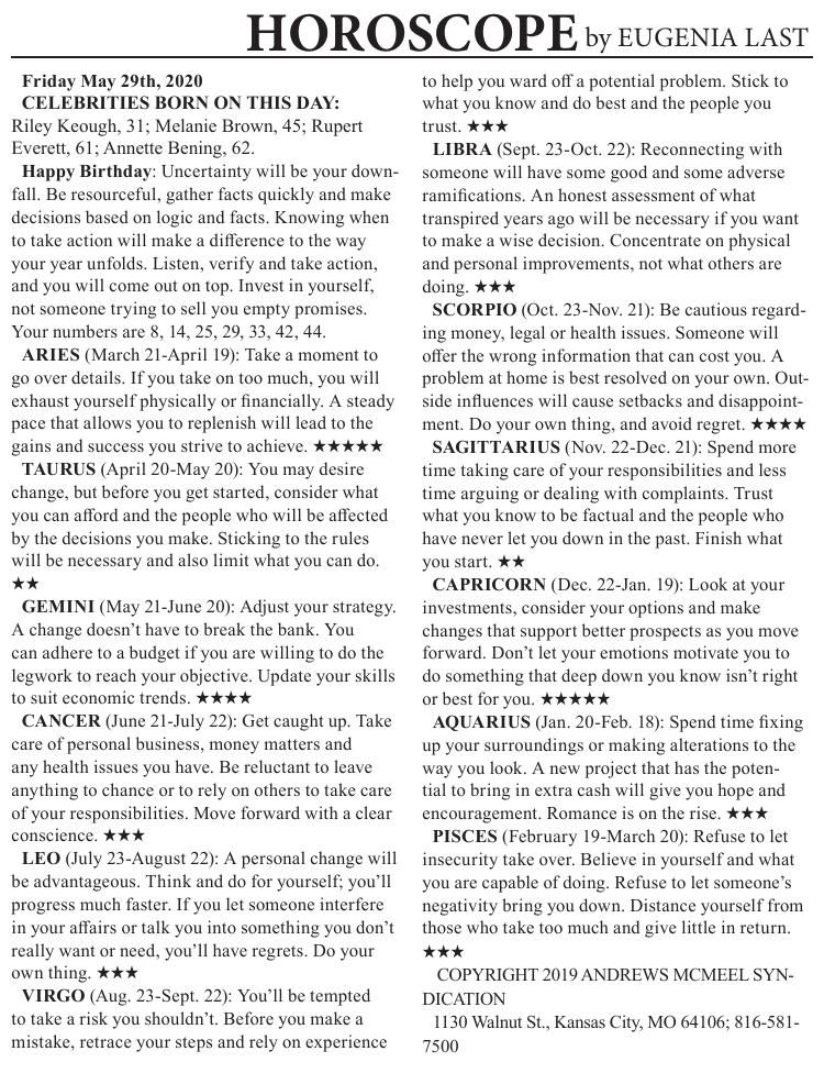 0529 horoscope | Horoscopes | cecildaily.com