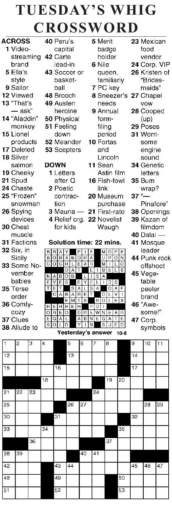 1008 crossword | Crosswords | cecildaily.com