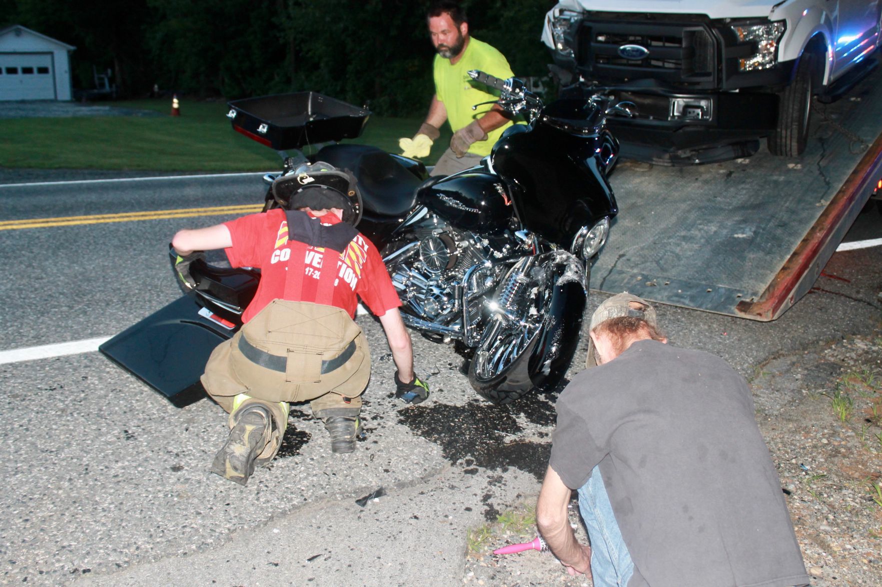 Three Sent To Hospital After Motorcycle, Truck Collide | Police And ...