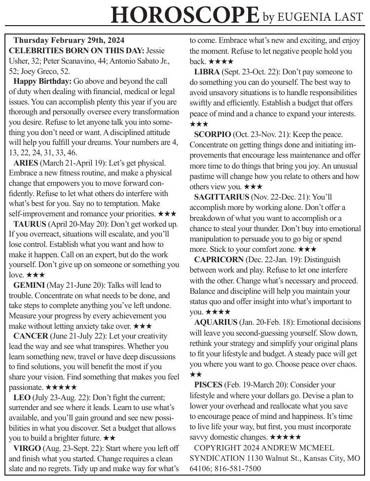 0229 horoscope Horoscopes