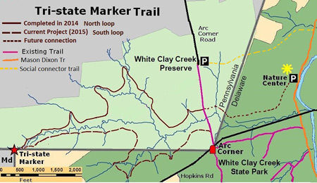 New trail provides first public access to Mason-Dixon Tri-State