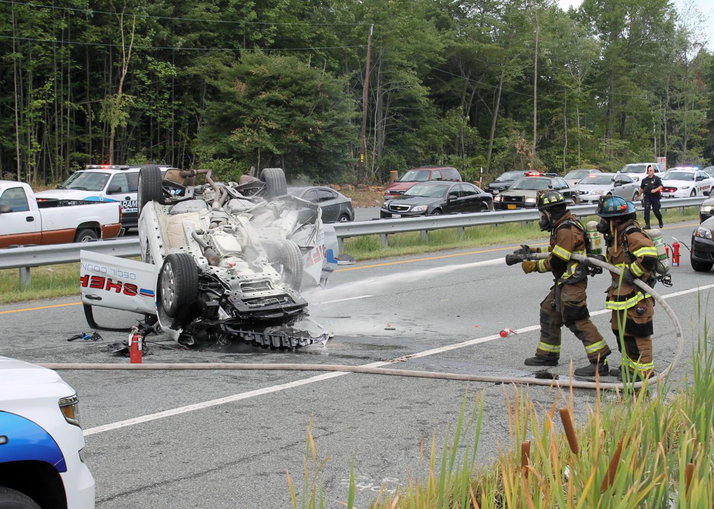 Deputy involved in Route 40 rollover released; other victims stable