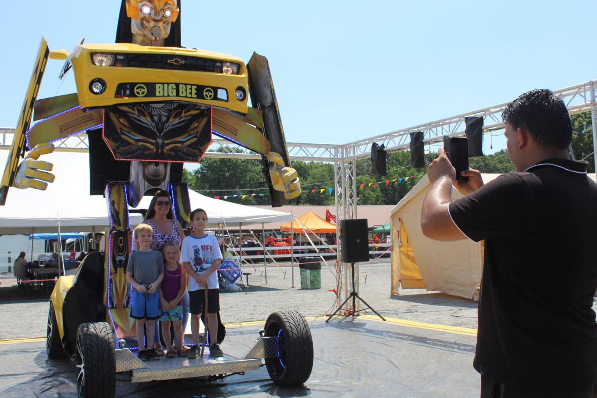Big Bee transforms the fair crowd