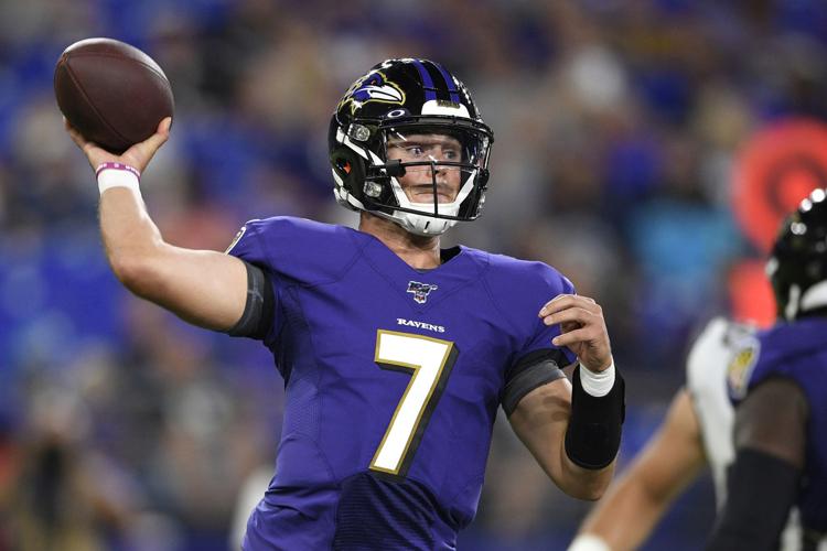 Ravens Trace McSorley to miss preseason with back injury, full