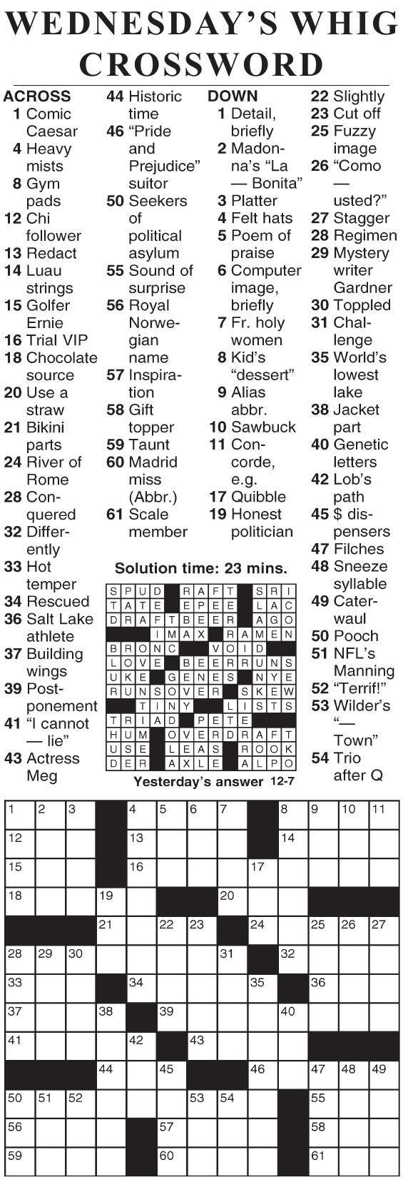 1207 crossword Crosswords cecildaily com