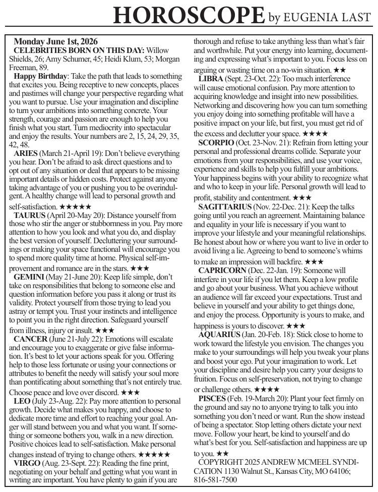 0601 horoscope | Horoscopes | cecildaily.com