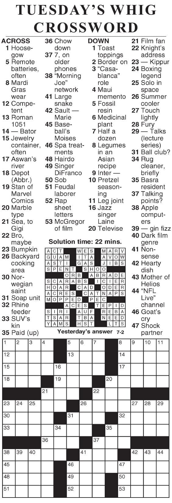 0702 Crossword 