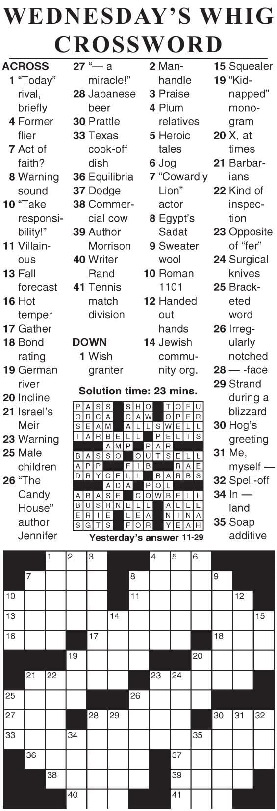 1129 crossword Crosswords cecildaily