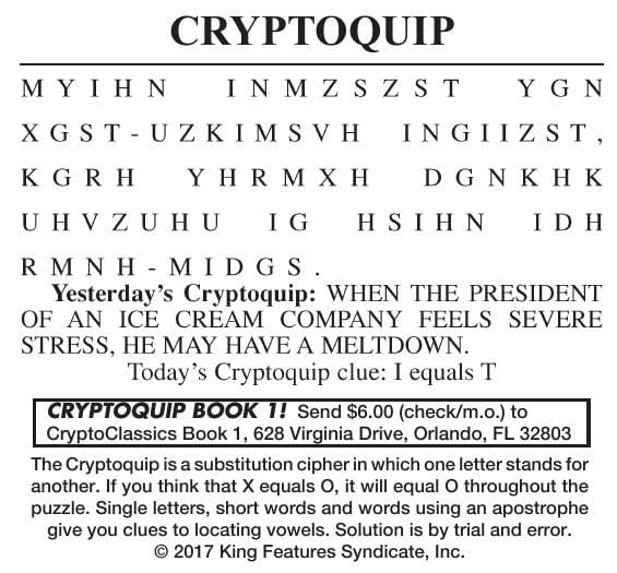 Printable Cryptoquips Printable Templates