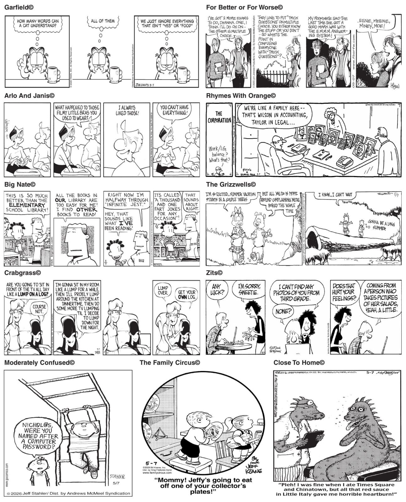 0507 comics | Comics | cecildaily.com