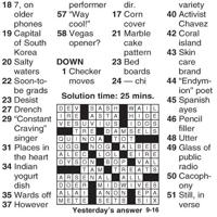 0916 crossword Crosswords cecildaily com 0916 crossword Crosswords cecildaily com