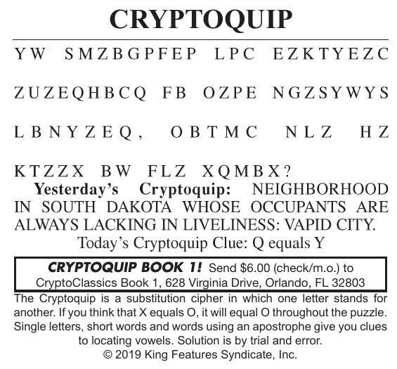 Cryptoquip cecildaily com